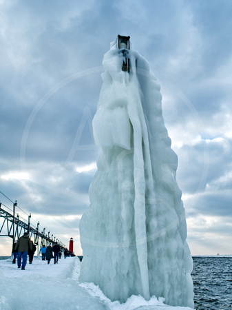 Grand Haven Pier in Winter